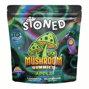Stoned Mushroom Gummies Apple
