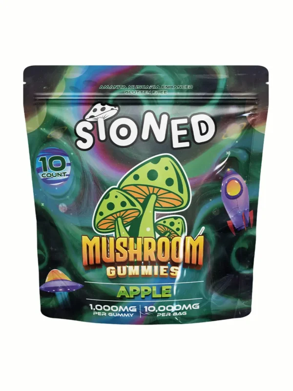Stoned Mushroom Gummies Apple
