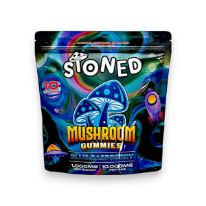 stoned mushroom gummies blue raspberry
