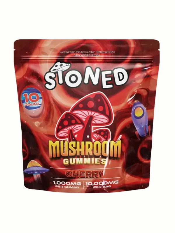 stoned mushroom gummies cherry